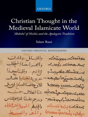 cover image of Christian Thought in the Medieval Islamicate World